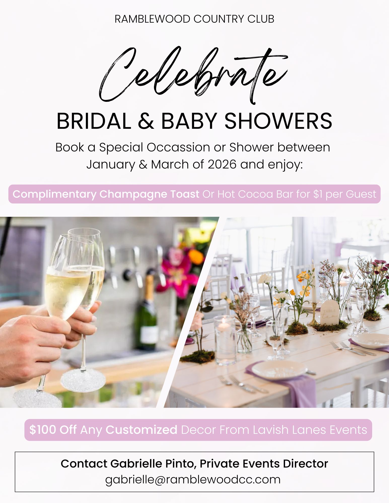 Ramblewood_Flyer_Bridal-Baby-Showers Bridal and Baby Shower Promotion at Ramblewood Country Club
